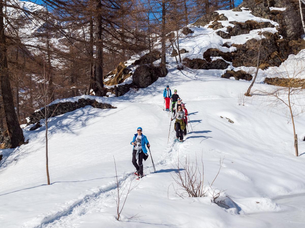 Gruppenhaus Im Walliser Alpstyle Rosswald Bagian luar foto